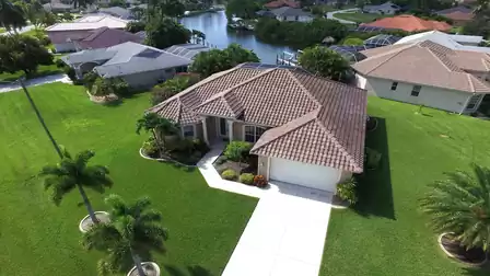 Bird's eye view of Villa Miami
