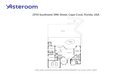 Floor plan of Villa Bahama