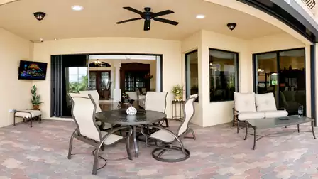 you can enjoy breakfast or just catch up on your favorite show on the lanai 