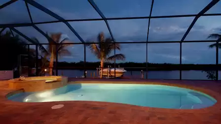 In Florida it’s usually warm enough to enjoy the pool at night