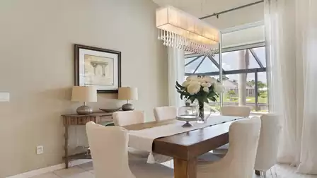Enjoy the beautiful view from the dining room