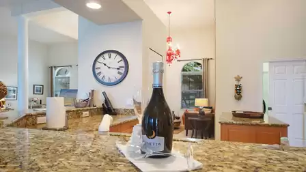 The bottle of sparkling wine is already here - when are you coming?