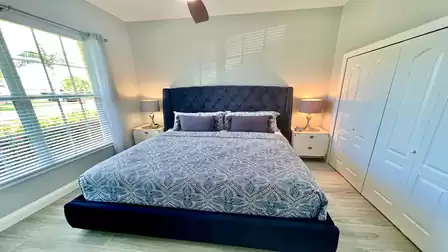 From this bedroom you have a view of the front garden