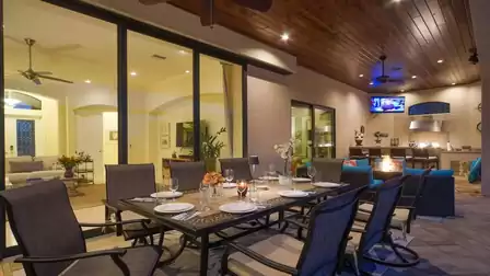 With comfortable seating, stylish decorations and the opportunity to enjoy the outdoors, this area will quickly become the centerpiece of your outdoor space