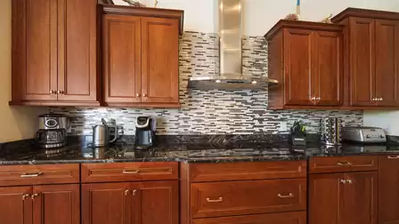 Unusual features include a hood and the tiled backsplash