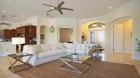 Modern living room in white
