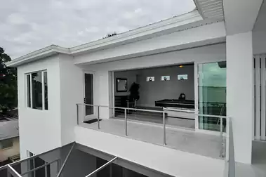 Balcony in front of the game room