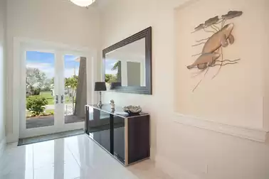 The ultra modern interior design starts in the foyer