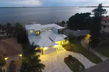 Evening impression - Villa River Star with a lot of lights