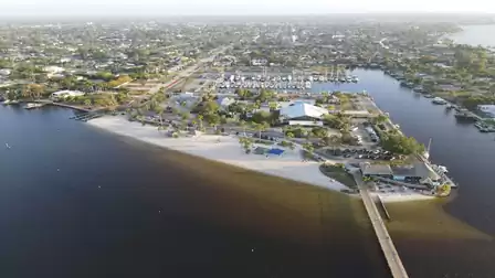 View of the entire marina from above
