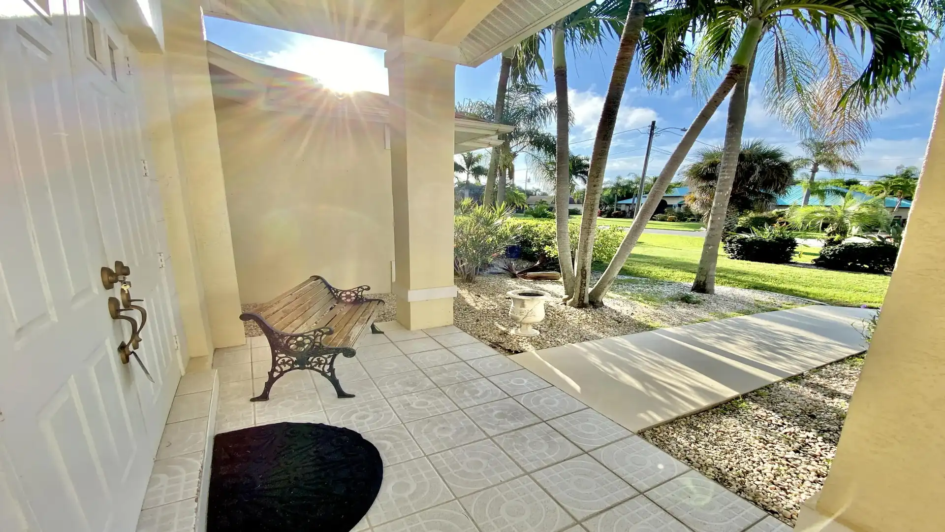 Time to relax under magnificent palm trees
