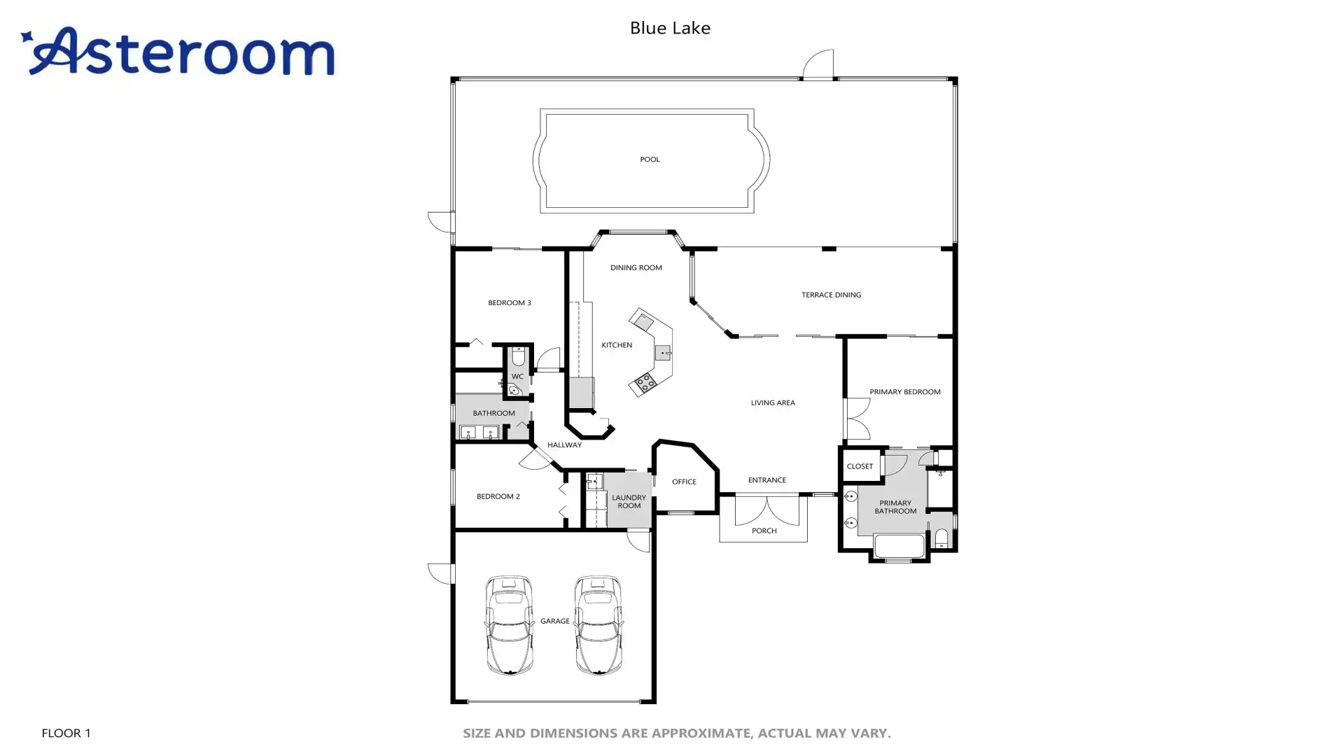 Floor Plan Villa Blue Lake