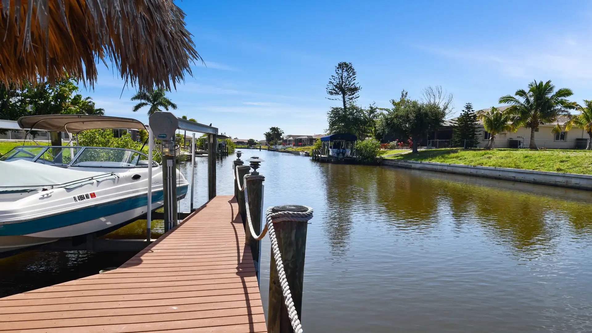 View from the boat dock to the west