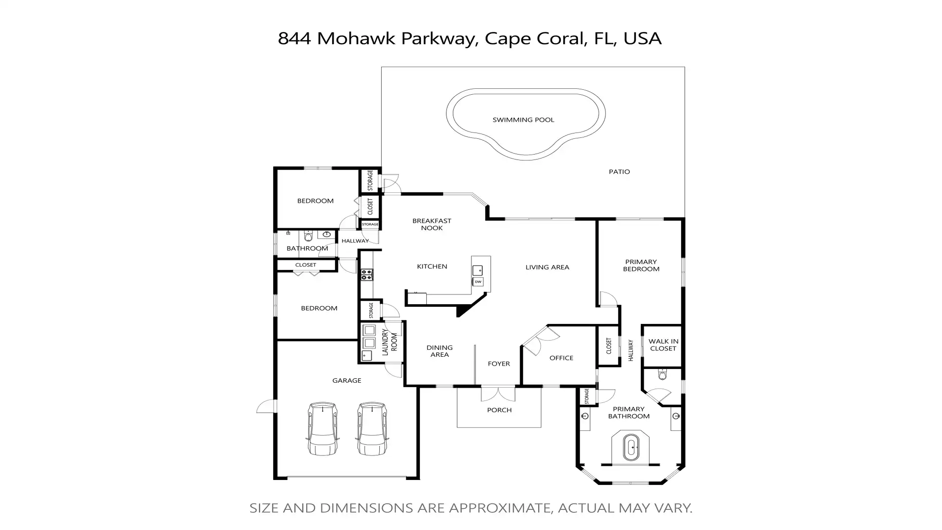 Floor plan of Villa Camille