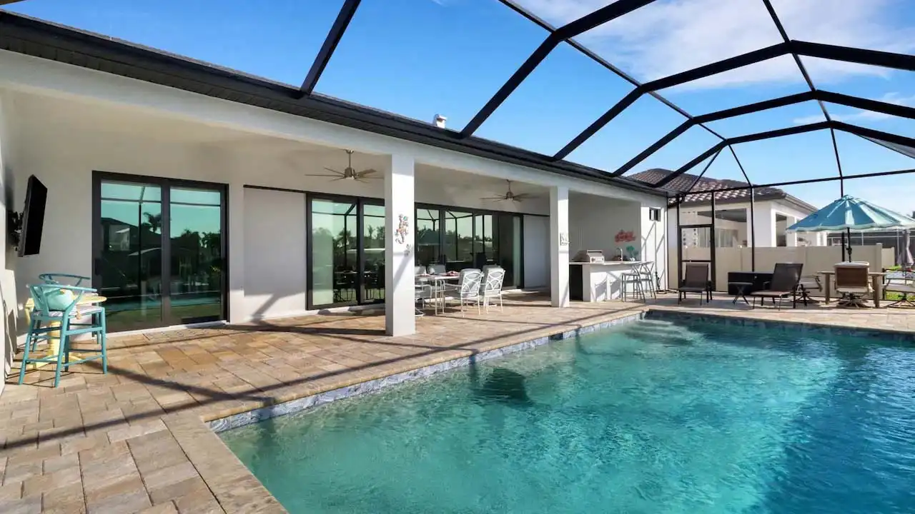 The west-facing terrace promises long hours of sunshine in the evening