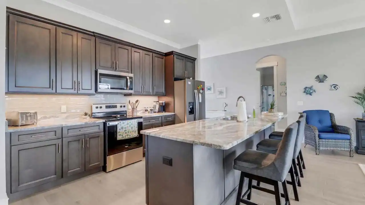 The state-of-the-art kitchen is a dream for every chef...