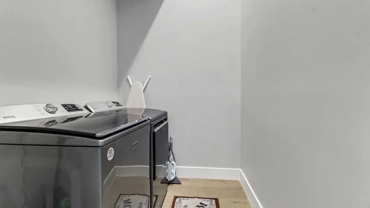 The utility room has the latest models