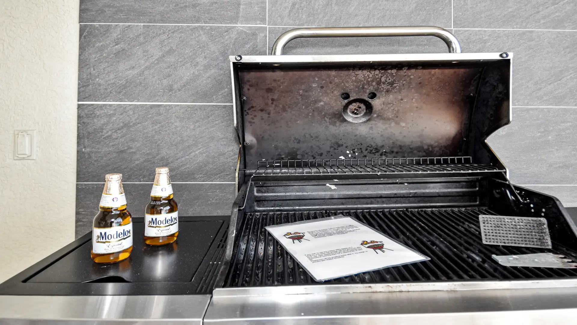 A cold beer for the barbecue master