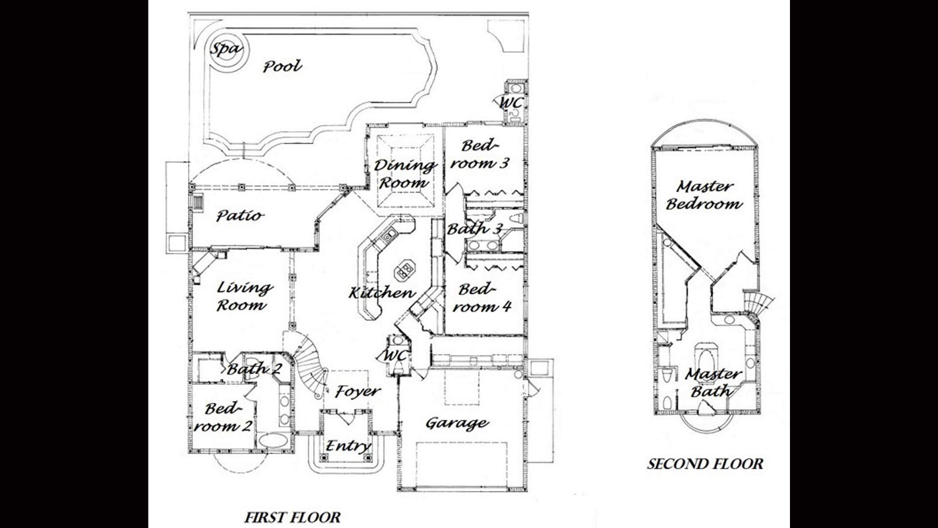 Floorplan first floor Villa First Class
