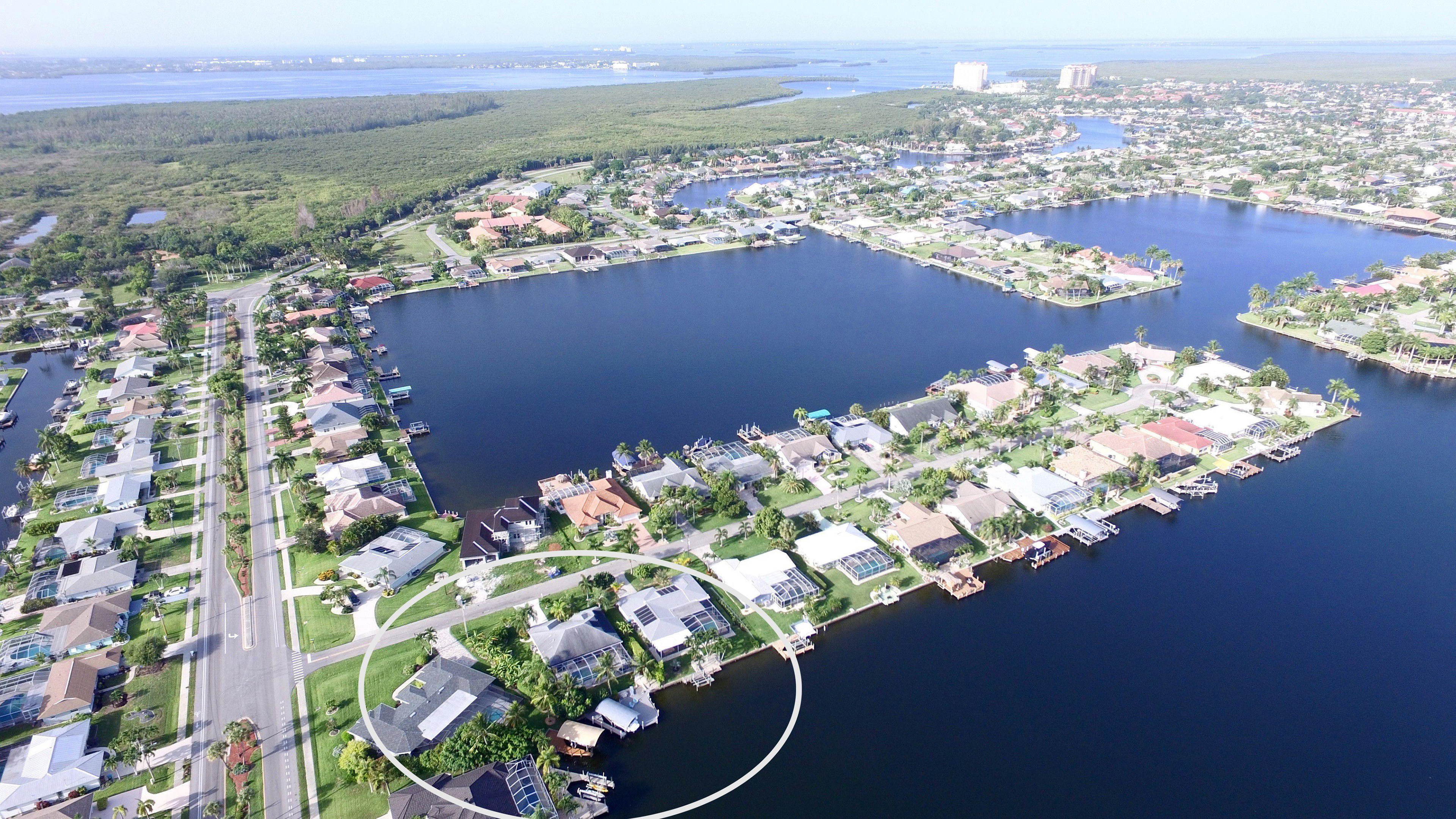 View to Cape Harbour and the Caloosahatchee River 