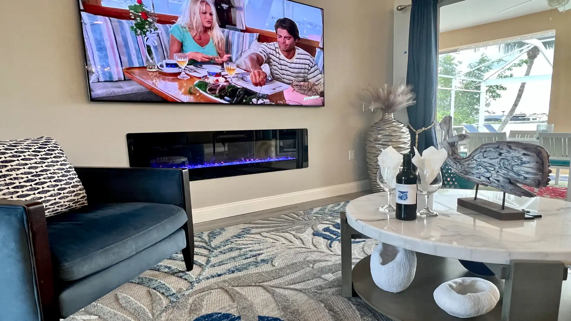 Here you can watch TV comfortably