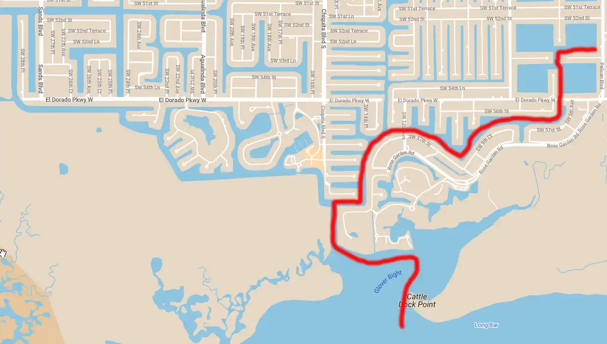 Travel with your rental boat to the Caloosahatchee River