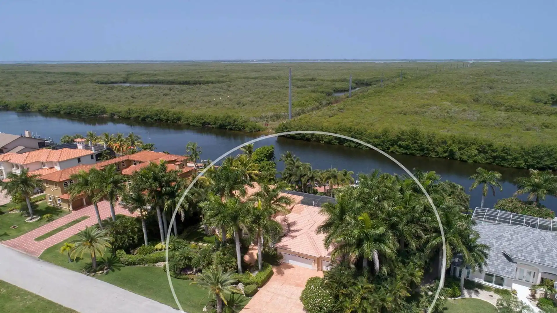 Villa Mon Reve seen from above