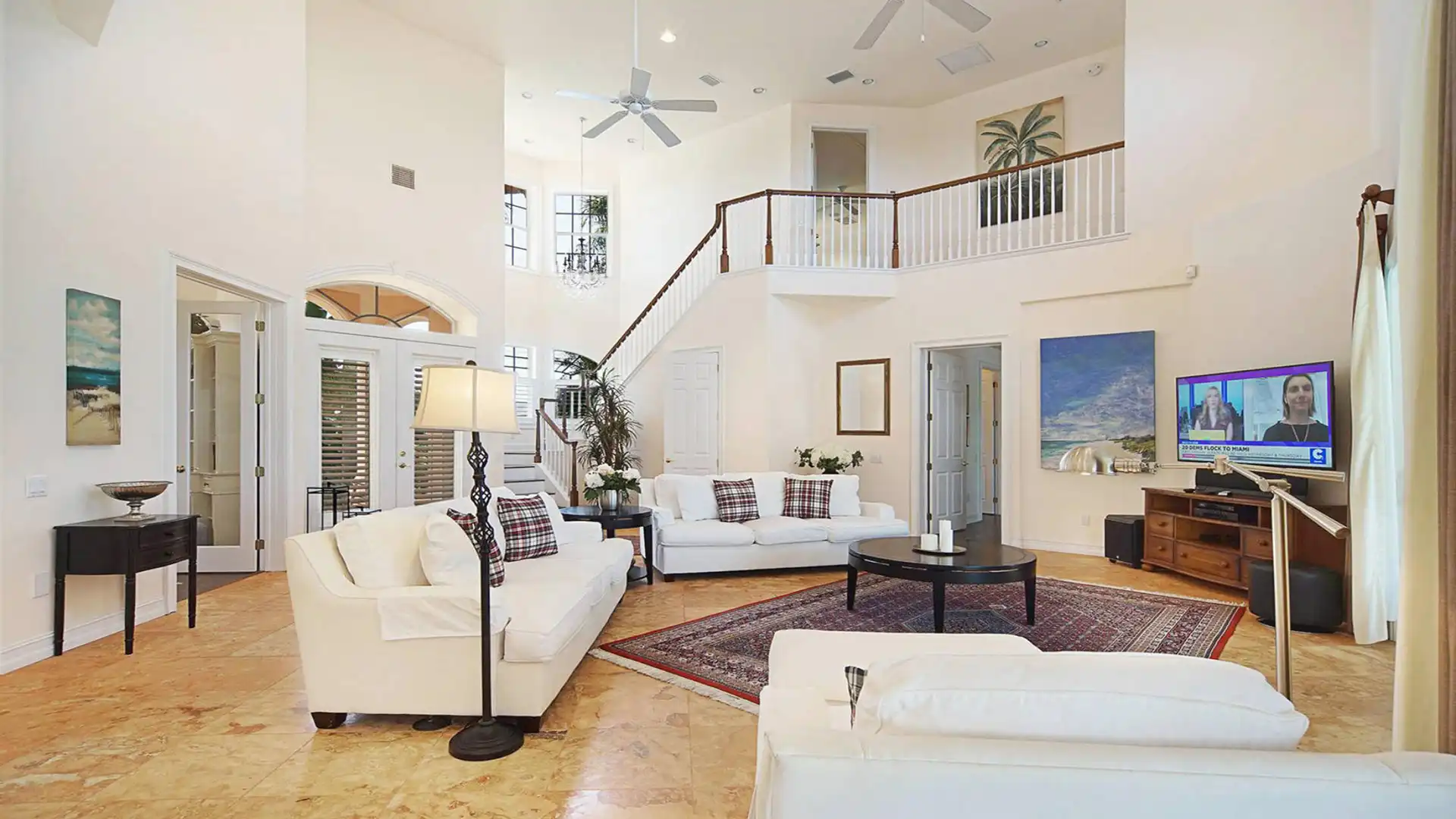 The furnishings and decorations in the entire home are contemporary and very tasteful