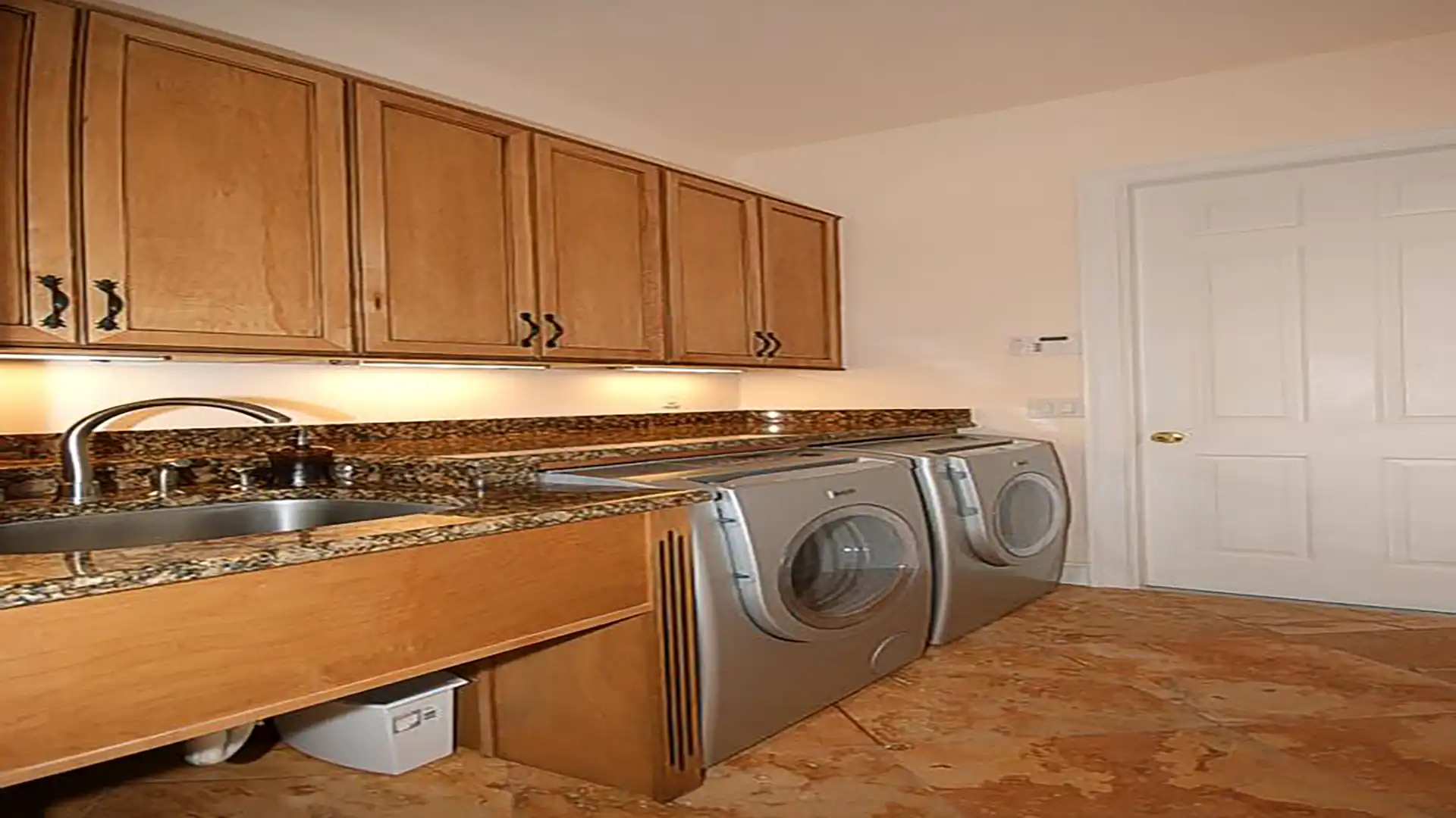Doing laundry is a breeze in this fabulous laundry room
