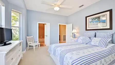Another Queen size bed can be found in the fourth bedroom