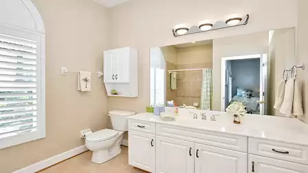 The third bathroom offers a shower