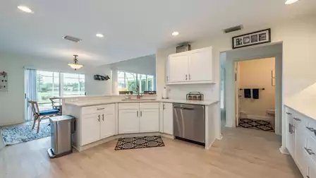 Fully equipped open kitchen
