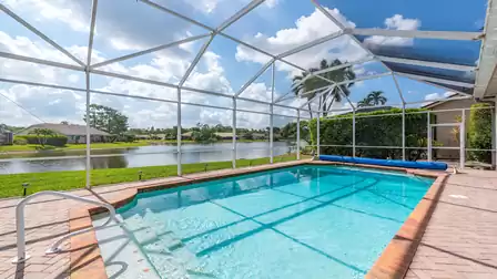 the poolarea is perfect for relaxing