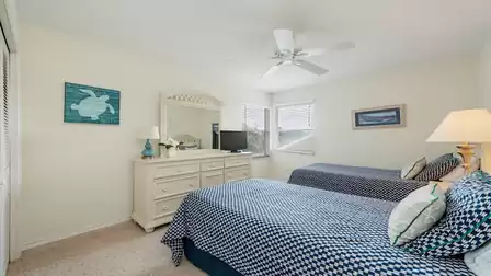 The fourth Bedroom is perfect for children with two Twin Beds
