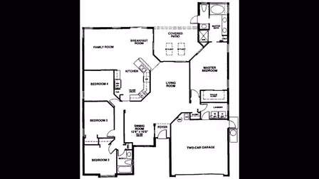 Floorplan first floor Villa Catalina