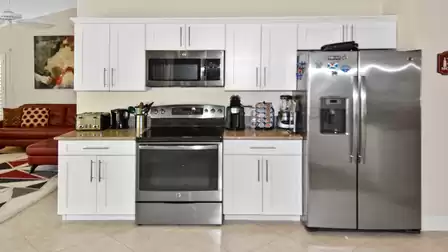 partial view from the white kitchen