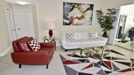 The home is furnished in modern styl 