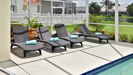 comfortable lounge chairs for to enjoy the Florida Sunshine