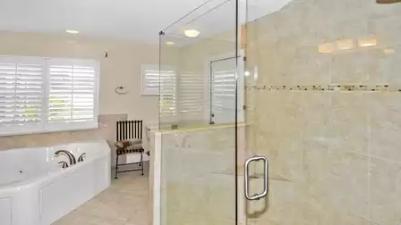 big walk in glas shower 